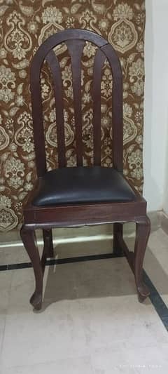 For Sale: Set of 5 Wooden Dining Chairs