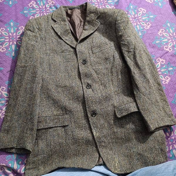 Zegna 100% Wool Blazer Premium Designer Coat 0