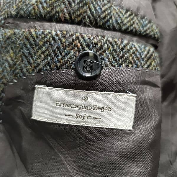 Zegna 100% Wool Blazer Premium Designer Coat 2