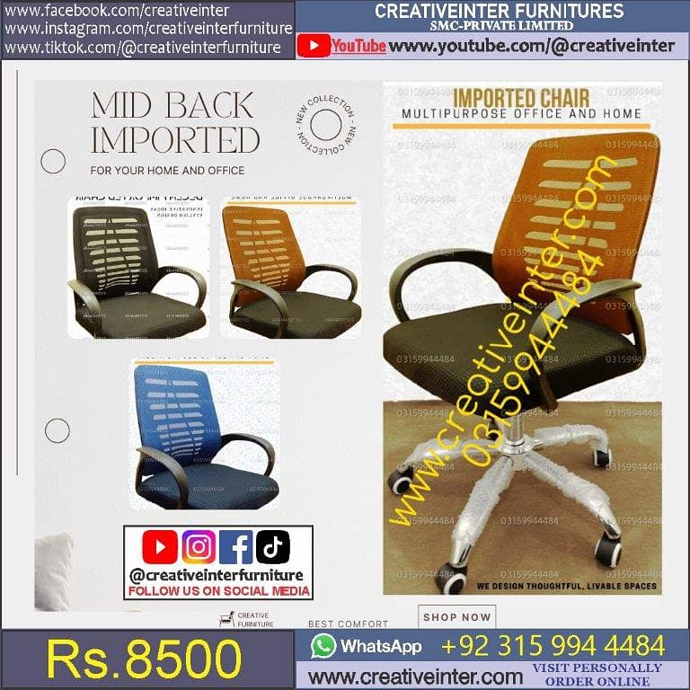 Office Executive Chair Ergonomice Study Desk L Shape Workstation CEO 11