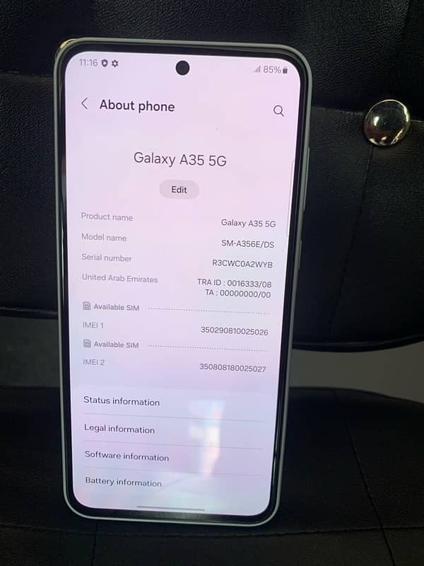 Samsung a35 5G official pta 3