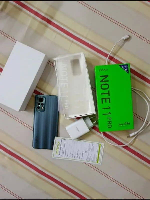 infinix note 11 pro 8+5/128 10/10 complete box never open or repair 9