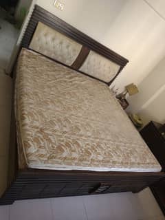 complete bed set wardrobes, dressing and mattress 10 inch