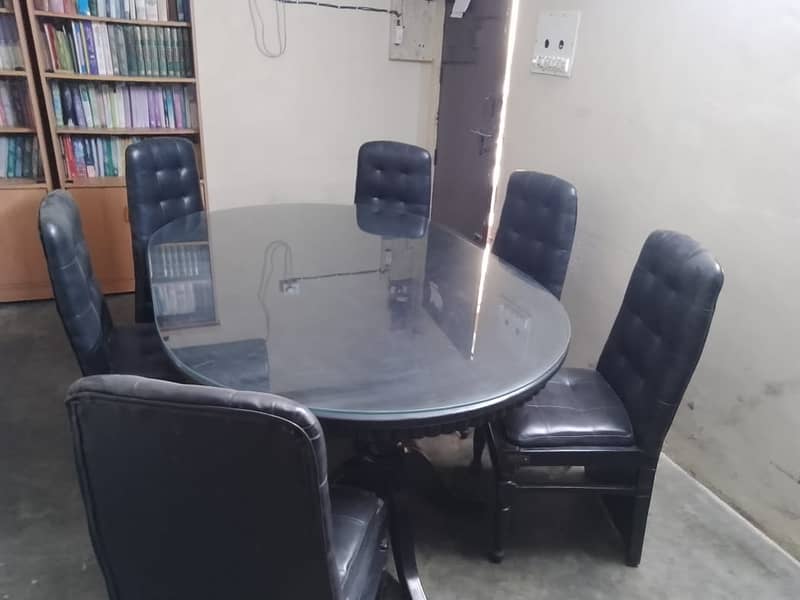 Black Dining Table with 6 Chairs 5