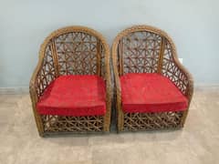 2 Chairs Bamboo