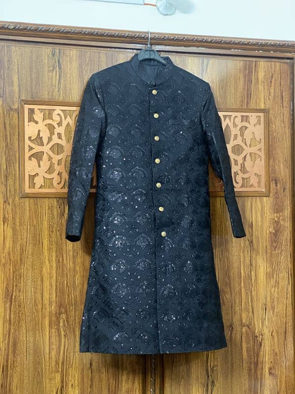 Groom Sherwani Black 0