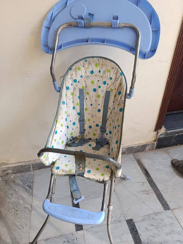 baby high chair made of aluminum frame 2