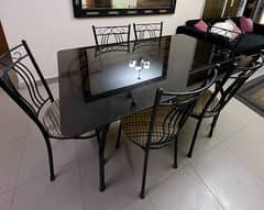 6 seater Rod Iron Dining Table