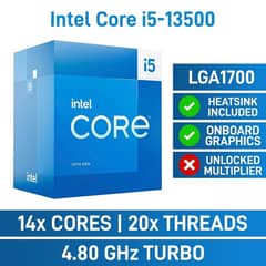 Gaming Packages Intel Core i5 13500 13Gen In Warranty Deals Read Add