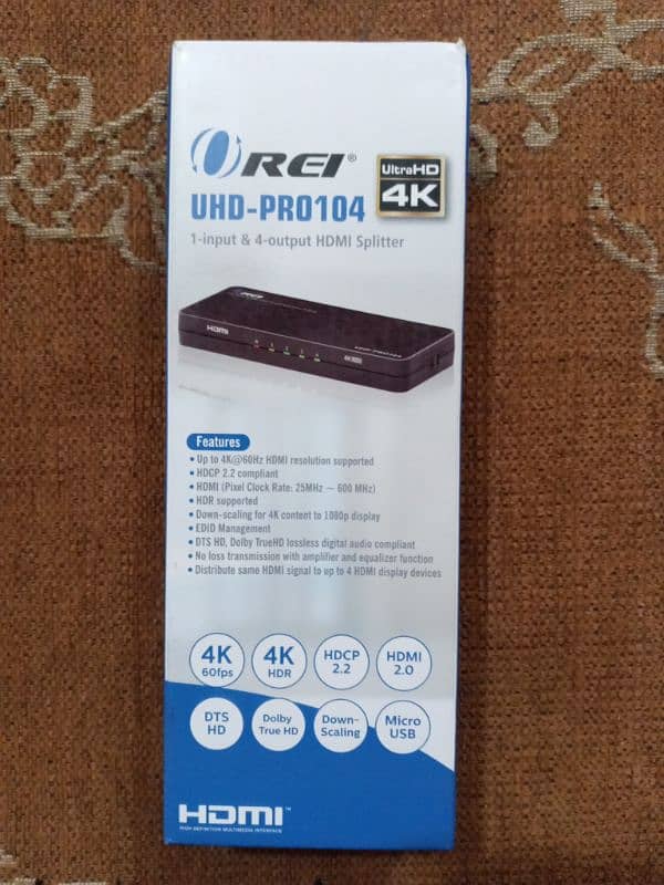 OREI UHD-Pro 104 HDMI splitter 1