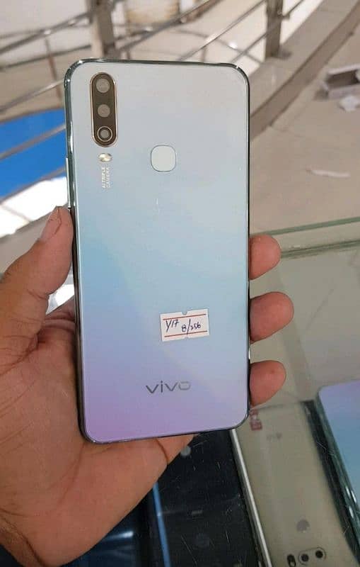 vivo y17 8/256 with charger box cover tamper allok no any falt new 0