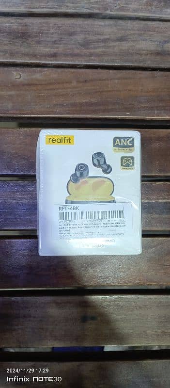 Realfit F4 ANC Active Noice Cancellation Bluetooth Earphones ENC Call 0