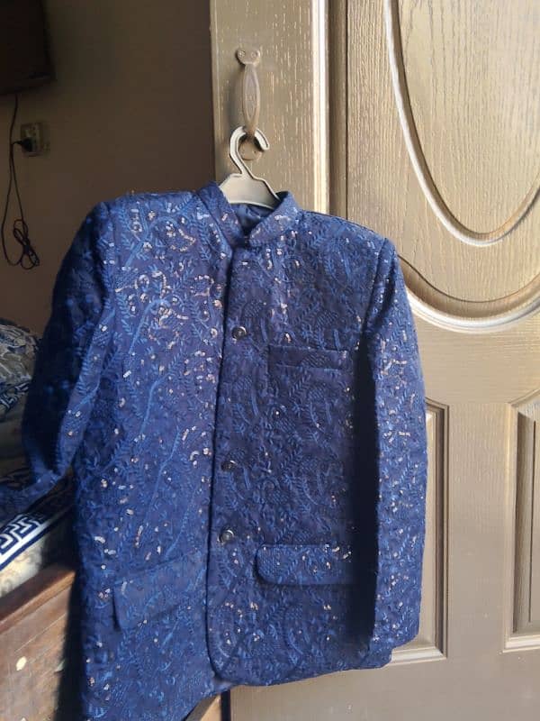 men's blue color prince coat 1