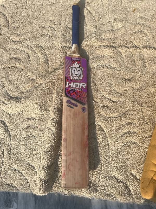 English Willow HardBall Bat Original Imad Waism Signed 2