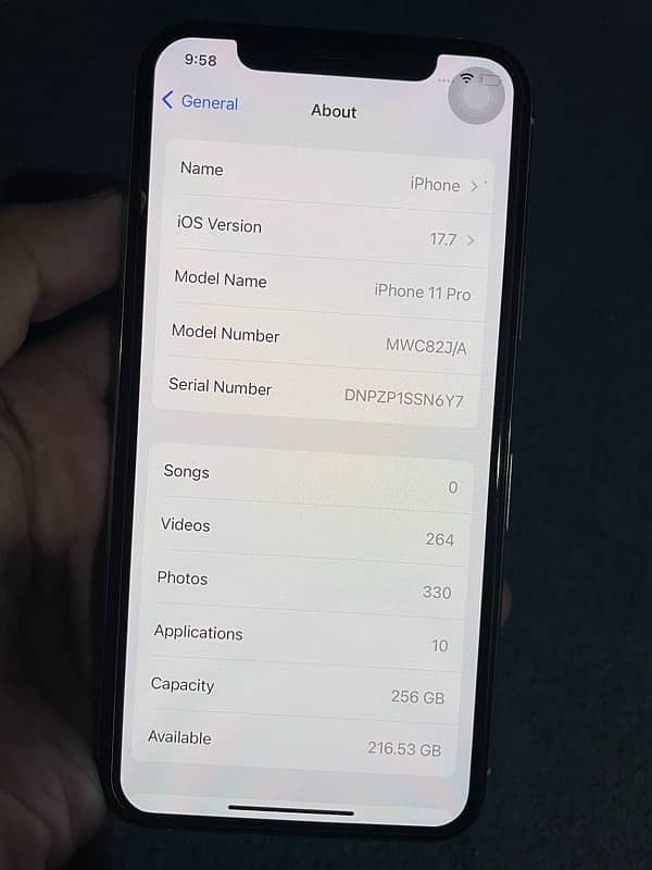 iPhone 11 Pro 256 GB FU PTA approved [Set Only] 4