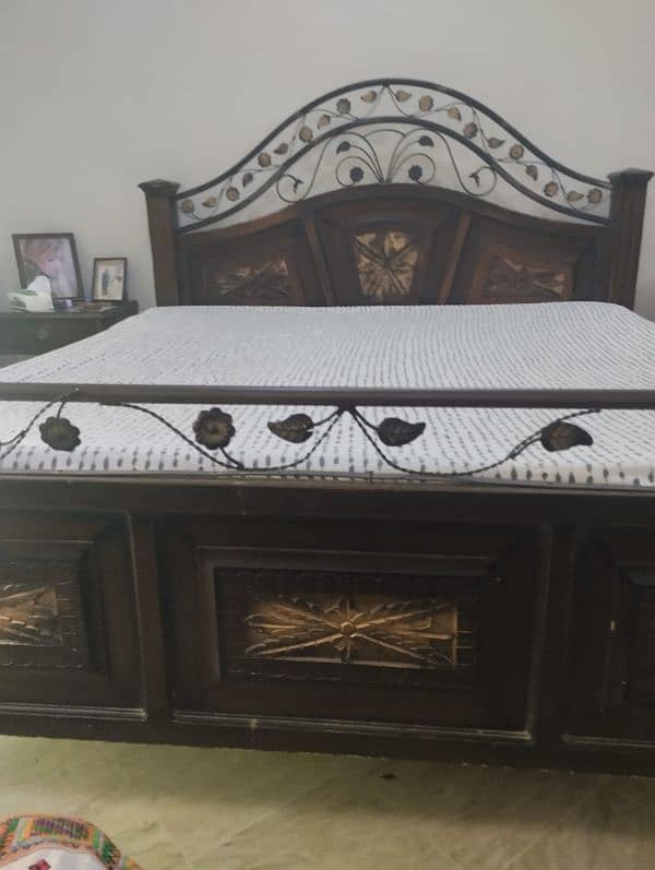 Rod Iron Bed Set/Wood Bed/Rot iron Bed/Wrought iron Bed/King Size Bed 1