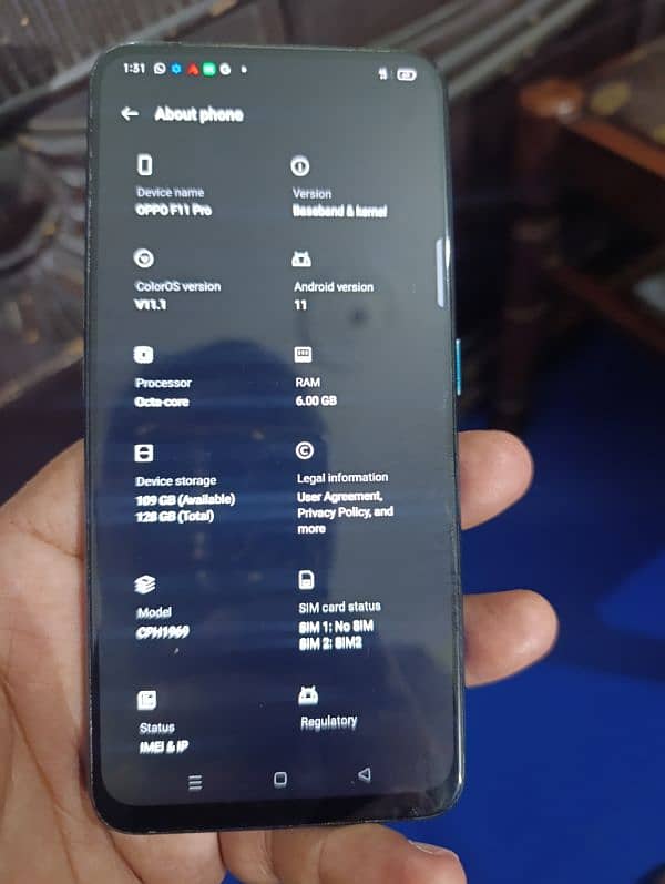 oppo f11 pro 6gb 128gb no open no repair camera phone urgent sale 4