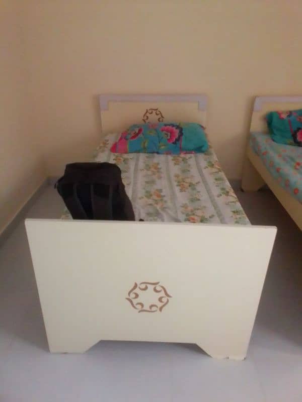 2 Single bed with mattress for sale 1