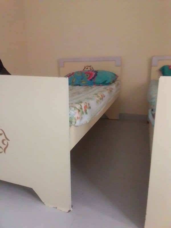 2 Single bed with mattress for sale 3