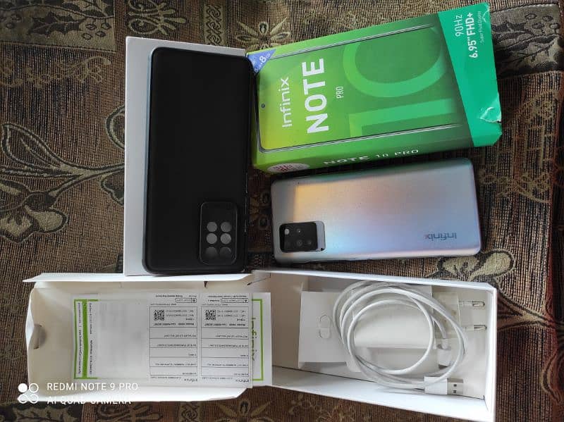 Infinix Note 10 pro 8 128 with original box charger 10/9.5 0