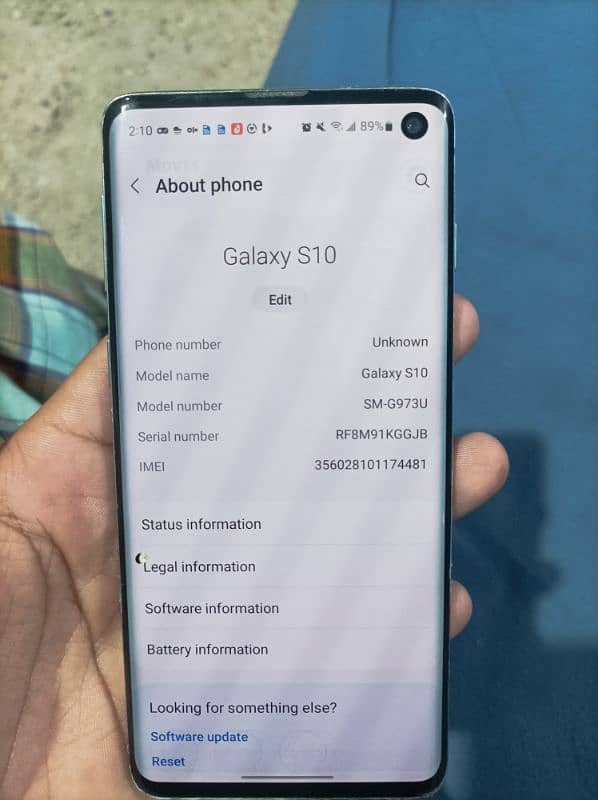 Samsung S10 non pta with small dot 8