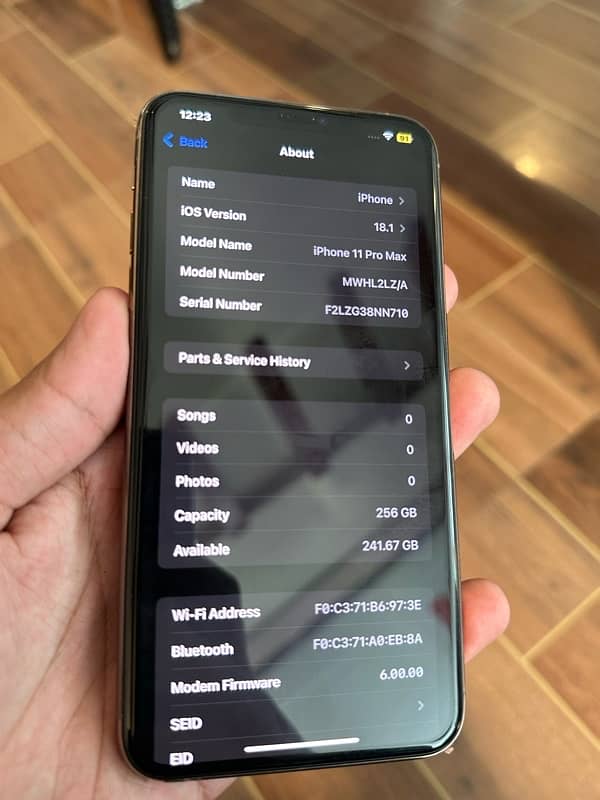 Iphone 11 pro Max 256GB 5