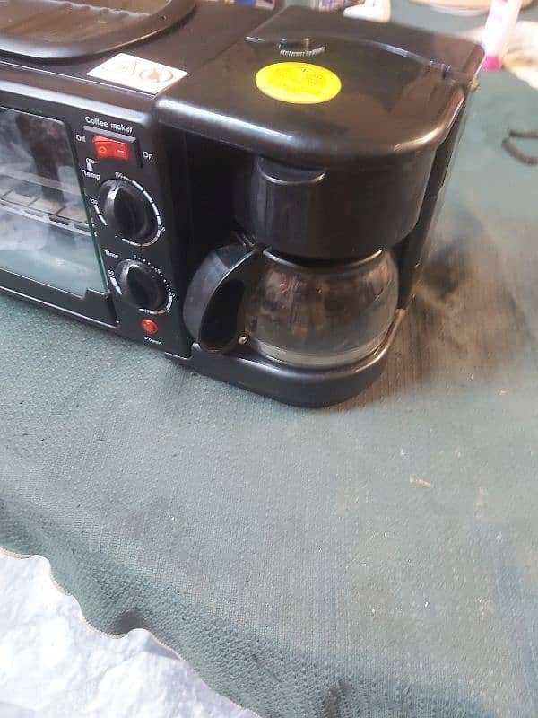 3in1 mini toaster oven coffee Maker Breakfast Machine oven 3