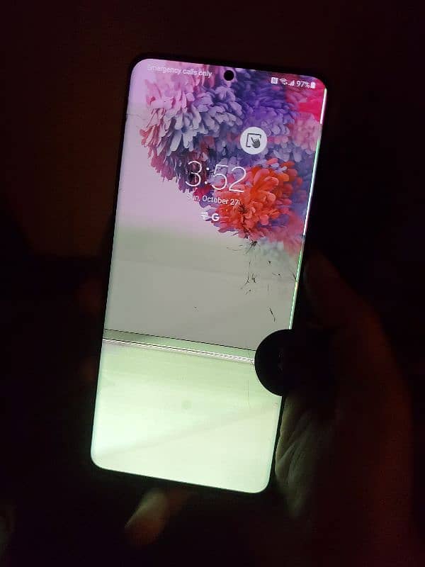 Samsung s20ultra non pta panel issue half thora dikhta ha abi bi 0