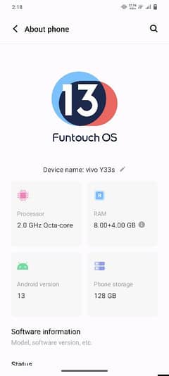vivo y33s 8+4 128 only mobile