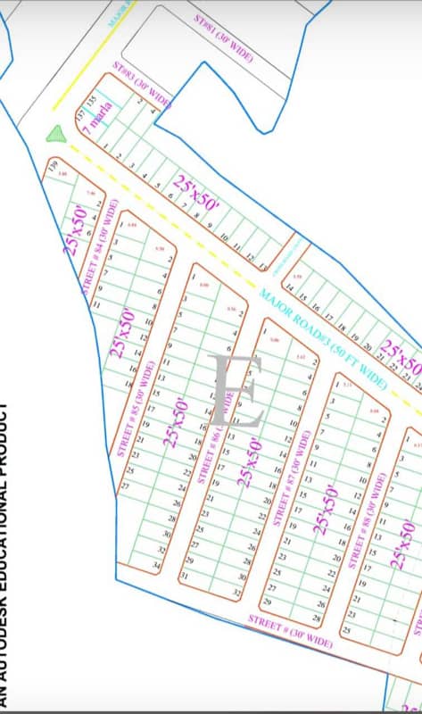 5 Marla Prime Location Solid Plots for sale in New City Phase 2- Block E 4