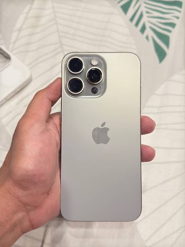 Selling My Iphone 15 Pro Max 256 GB Natural Titanium PTA Approved 0