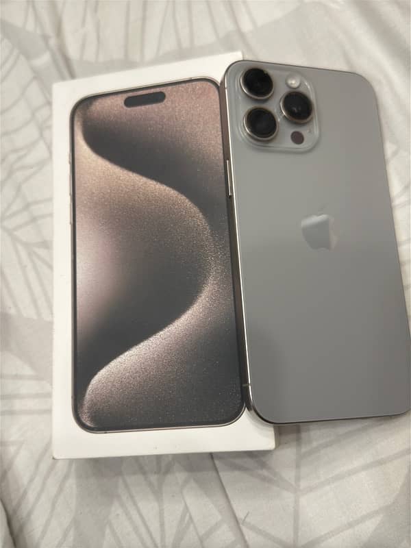 Selling My Iphone 15 Pro Max 256 GB Natural Titanium PTA Approved 9