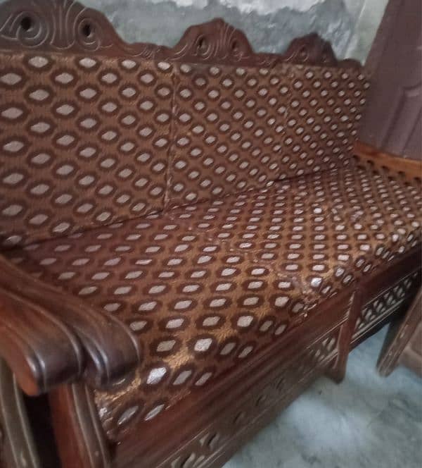 Wooden sofa set for sale 1