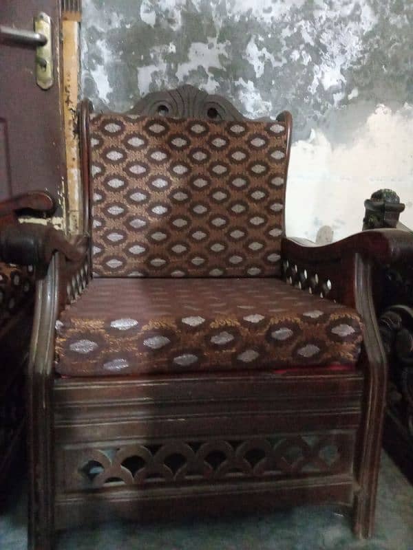 Wooden sofa set for sale 3