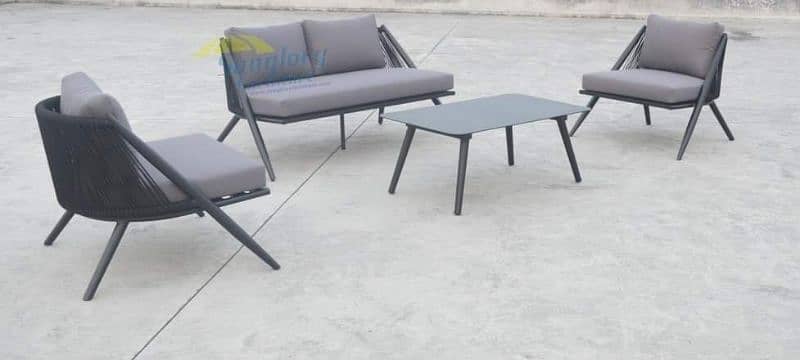 garden Ratan sofa set 4 seater 1