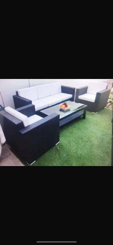 garden Ratan sofa set 4 seater 2