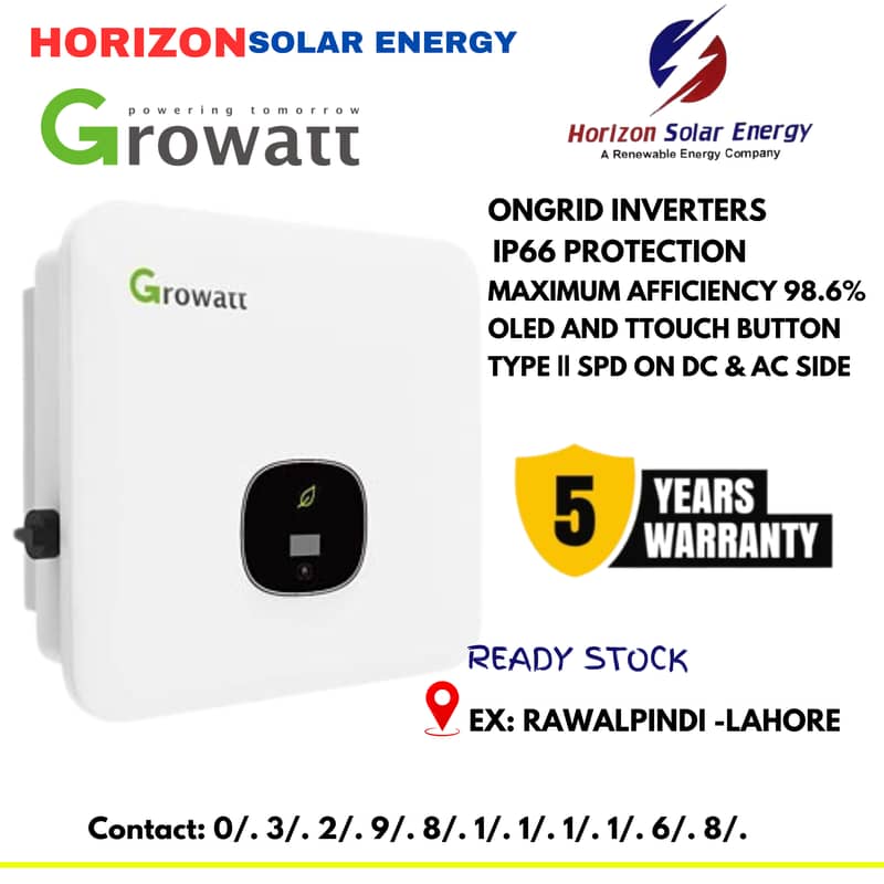 Growatt and solis inveters | with local 5 years warranty | best price 0