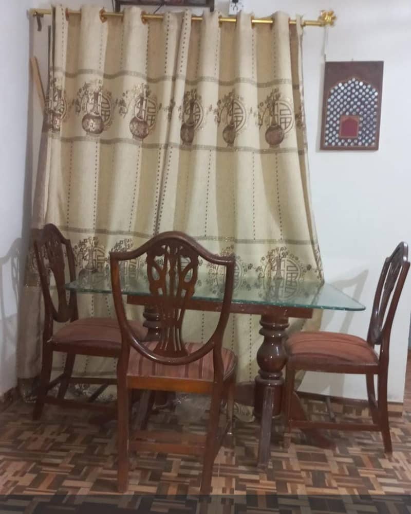 Set of 4 chair wooden dinning table 0