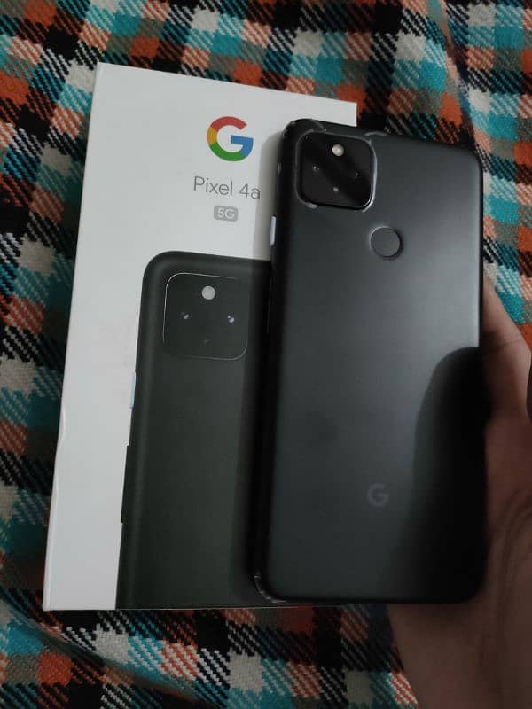 pixel 4a5g with box 6/128gb bilkul ok urgent sale 3