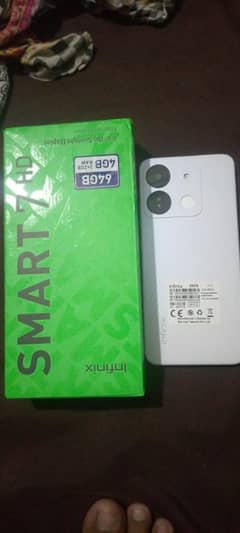 Infinix smart 7 4gbram 64gb memory with box urgent sell