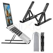 Adjustable Laptop Stand:: Foldable: Portable. JUST MESSAGE NOW.