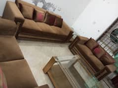 7 Seater Sofa Set with 7+3 Cusions @ 85,000/- (New Price 105,000/-)