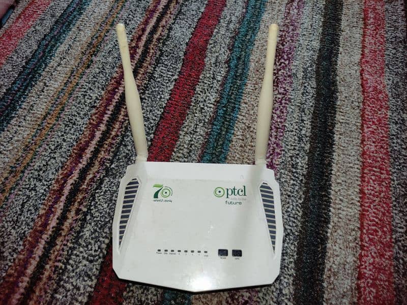 PTCL GENUINE MODEM LATEST MODEL WITH DUAL ANTENNA + Power Adopter 0