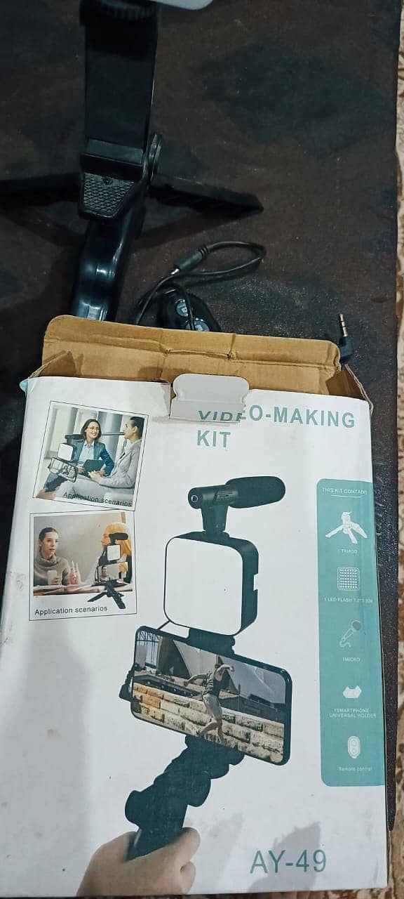 Mobile vlogging kit,Video making kit, with tripod stand 0