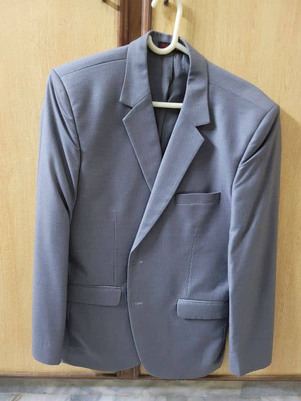 Men's Pant Coat Silver Grey 1