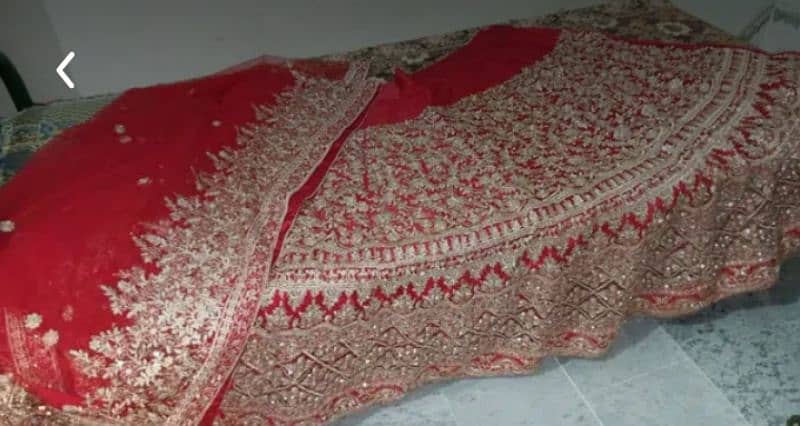 bridal red lehnga stich 1