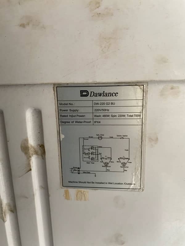 Dawlance washing machine and dryer 5