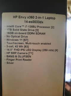 HP ENVy 14 x360 2 in 1 14-es0033dx