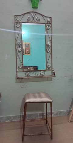 Dressing Mirror with Stool for Sale