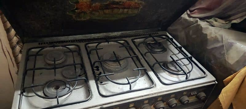 Cooking range Stove with attach Microwave baking Oven 4